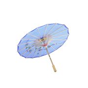 Umbrela chinezeasca albastra cu flori pentru copii