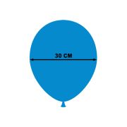 10 baloane bleu cu nori - 30 cm