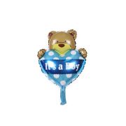 Balon bleu cu ursulet -23 cm
