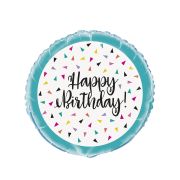 Balon confetti Happy Birthday