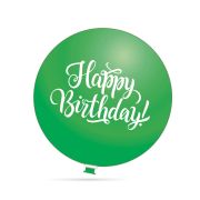 Balon jumbo Happy Birthday verde - 70 cm