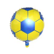 Balon minge fotbal cu galben si albastru - 43 cm