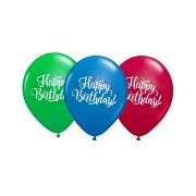 10 baloane happy birthday multicolore - 30 cm