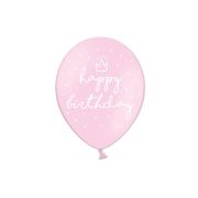 10 baloane roz Happy B. -30 cm