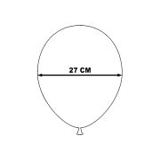 10 baloane verde pal - 27 cm