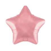 Balon stea roz metalizat- 43 cm