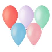 100 baloane asortate pastel Gemar - 26 cm