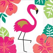 16 servetele Flamingo - 25 x 25 cm