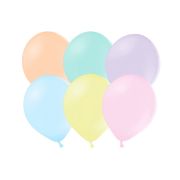 50 baloane multicolore pastel - 27 cm