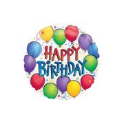 Balon folie Happy Birthday - 43 cm