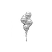7 baloane argintii - 30 cm
