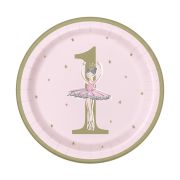 8 farfurii micuța balerină - 22 cm