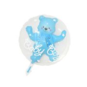 Balon 2 în 1 cu urs bleu - 56 cm