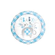 Balon bleu Baby cu elefant - 45 cm