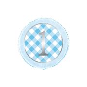 Balon bleu prima aniversare - 45 cm