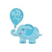 Balon supershape elefant bleu - 73 x 78 cm