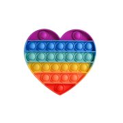 Jucărie POP IT inimă multicoloră