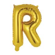 Mini balon auriu litera R - 34 cm