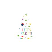 8 coifuri Let's party - 16 cm