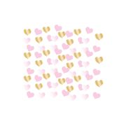 Confetti inimi roz și aurii - 14 g