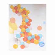 Ghirlandă DIY cu 80 baloane colorate