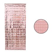 Perdea decorativă cu pătrate roz gold - 1 x 2 m