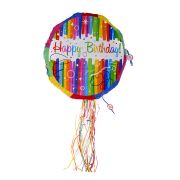 Pinata multicoloră Happy Birthday - 44 cm