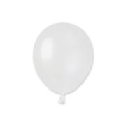 100 baloane alb perlat Gemar - 12 cm