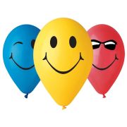 5 baloane Smileys - 30 cm