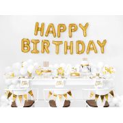 Baloane Happy Birthday aurii - 340x35cm