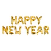 Baloane Happy New Year aurii - 369x46 cm