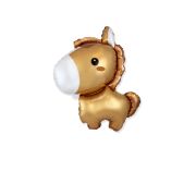 Mini balon baby ponei maro  35 cm