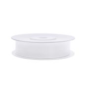 Panglică albă din organza - 12mm/25m