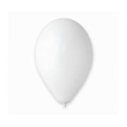 100 baloane albe Gemar - 30 cm
