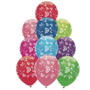 25 baloane cu fluturi - 30 cm