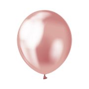 50 baloane roz metalic - 25 cm