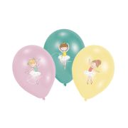 6 baloane cu micuța balerină - 27 cm