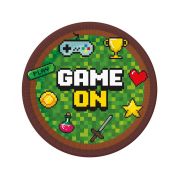 6 farfurii party Game On - 23 cm