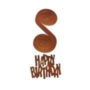 6 spirale decorative portocalii Happy Birthday