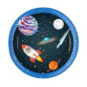 8 farfurii party Rocket Space - 20 cm