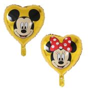 Balon auriu cu doua fețe Minnie si Mickey