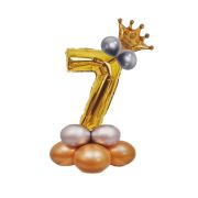 Balon decorativ auriu cifra 7