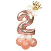 Balon decorativ roz gold cifra 2