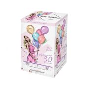 Butelie de heliu - 30 baloane latex