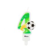 Lumanare fotbal cifra 4