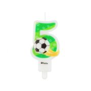 Lumanare fotbal cifra 5