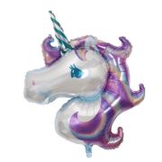 Mini balon Unicorn cu coama colorata