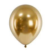 10 baloane glossy aurii 30 cm