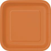 16 farfurii portocalii - 18 cm