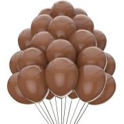 50 baloane maron Chocolate - 27 cm